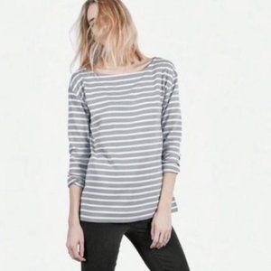Everlane Heavyweight Long Sleeve Striped Tee S